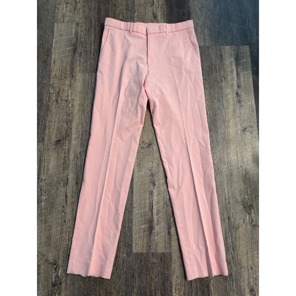 Tommy Hilfiger Pink Dress Pants Womens 33W x 32L Stretch Trousers Pastel Slacks